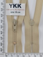 Блискавка спіраль №3 YKK Японія 18см (371) беж