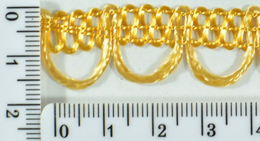 Тасьма петля шир 1,5 см св.оранж.
