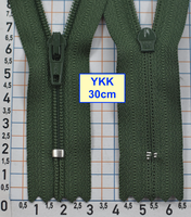 Блискавка 30см спіральна №3 YKK Японія темн авокадов (491)