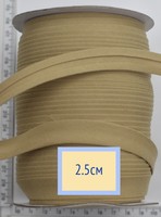 Коса бейка бавовна шир 25мм пісочний