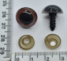 Очі на м'яку іграшку ф 16мм коричневі
