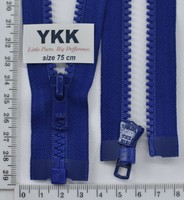 Блискавка трактор №5 YKK Японія разьемний 75см (220) нас синій