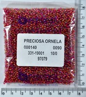 Бісер PRECIOSA №10 / 0 блискучий-Райдужний №97079 пакет 50 грам