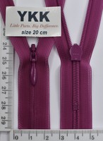 Блискавка спіраль №2 YKK Японія потайна нейлон 20см (258) т фуксія