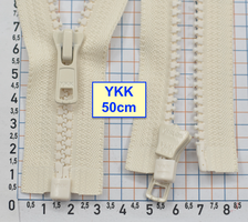 Блискавка трактор № 5 YKK Японія 50см блідо бежево молочн (1010)