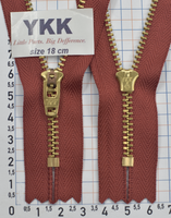 Блискавка метал джинсова №4 YKK Японія 18см цегла (140)