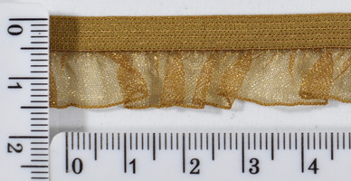 Гумка рюшь шир 1,5 см риж