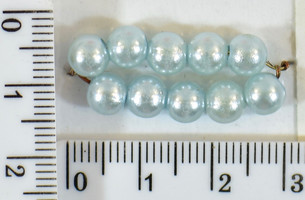 Перли пласм ф = 6мм голуб