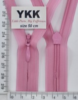 Блискавка спіраль №2 YKK Японія потайна нейлон 50см (852) т розов