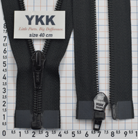 Блискавка спіраль №5 YKK Японія разьемний 40см черн