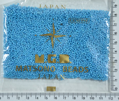 Бісер 15 / 0 " MATSUNO " Японія уп 50 грам блакитний