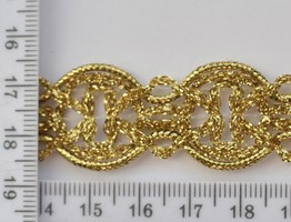 Тесьма парча шир 30мм №8319 золото