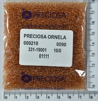Бісер PRECIOSA №10 / 0 прозорого №01111 пакет 50 грам