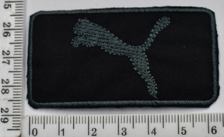 Аплікація термо клейова 3,5х 6.5см т сіра нить