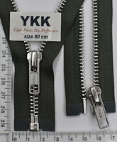 Блискавка 80см метал алюм № 5 YKK Японія 