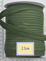 Коса бейка бавовна шир 25мм хакі- зелен