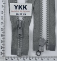 Блискавка трактор №5 YKK Японія разьемний 75см (135) сірий