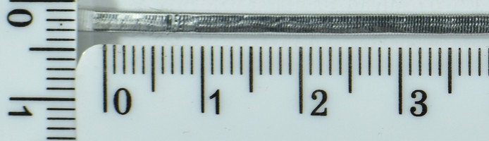 Шнур плоский люрекс шир 2мм срібло