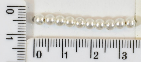 Перли пласм ф = 4 мм бел