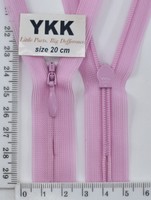 Блискавка спіраль №2 YKK Японія потайна нейлон 20см (042) св рожев