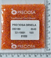 Бісер PRECIOSA №10 / 0 прозо-Райдужний №81050 пакет 50 грам