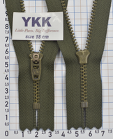 Блискавка метал № 4.5 джинсова антик YKK Японія 18см № 305