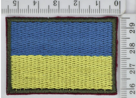 Аплікація прапор термо клейова 3.7см*5.5см