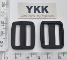 Рамка двощілинна YKK суперміцна шир 20мм чорна