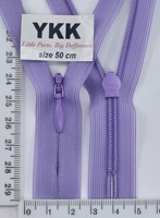 Блискавка спіраль №2 YKK Японія потайна нейлон 50см (862) т бузок