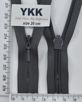 Блискавка спіраль №3 YKK Японія потайна х  б 20см (306) сірий