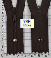 Блискавка 30см спіральна №3 YKK Японія коричнев (588)