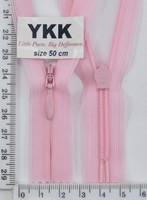 Блискавка спіраль №2 YKK Японія потайна нейлон 50см (513) розов