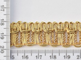 Тесьма парча шир 16мм №9521 золото