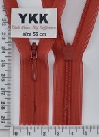 Блискавка спіраль №2 YKK Японія потайна нейлон 50см ( 820) черв