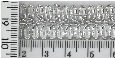 Тасьма парча шир = 1,5 см срібла,5м