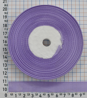 Стрічка атласна шир 12мм т.сірень