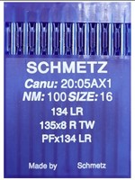 Голки 134 LR (PFx134LR) № 100 для прямострокових пром шв машин SCHMETZ Німеччина