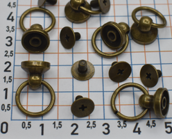 Гвинт застібка ф 10мм на ремінь оксид