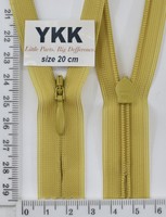 Блискавка спіраль №2 YKK Японія потайна нейлон 20см (509) гірчичний