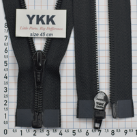 Блискавка спіраль № 5 YKK Японія разьемний 45см № 580 чорна