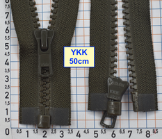Блискавка трактор № 5 YKK Японія 50см  темн хакі (760)