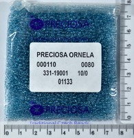 Бісер PRECIOSA №10 / 0 прозорого №01133 пакет 50 грам
