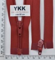 Блискавка YKK спіраль №5 разьемний 65см (519) черв