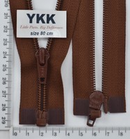 Блискавка спіраль №5 YKK Японія разьемний 80см (236) т рудий