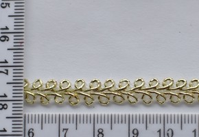 Тесьма парча шир 8мм №8785 св. золото