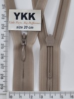Блискавка спіраль №2 YKK Японія потайна нейлон 20см (810) т беж