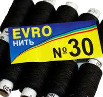 Нитка п/ є №30 особоміщна 100м чорна