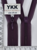 Блискавка спіраль №2 YKK Японія потайна нейлон 20см (230) т вишня