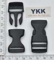 Карабін фастекс  пластм під тесьму шир 15мм суперміцний YKK чорний