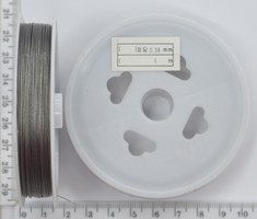 Ювелірний трос для біжутерії 0,38 мм 30м срібло